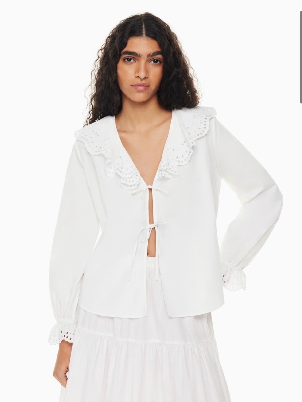 Aritzia Carmela Poplin Blouse
